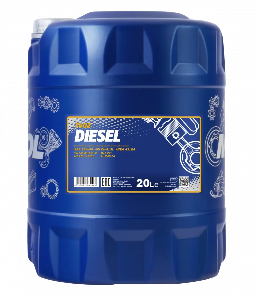 Моторное масло Mannol diesel 15W-40#2