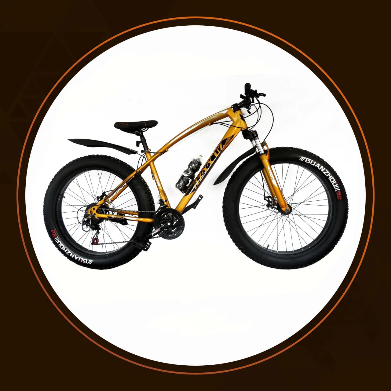 Велосипед Azxx амортизаторный 26 дюймов 4.0  Orange#3