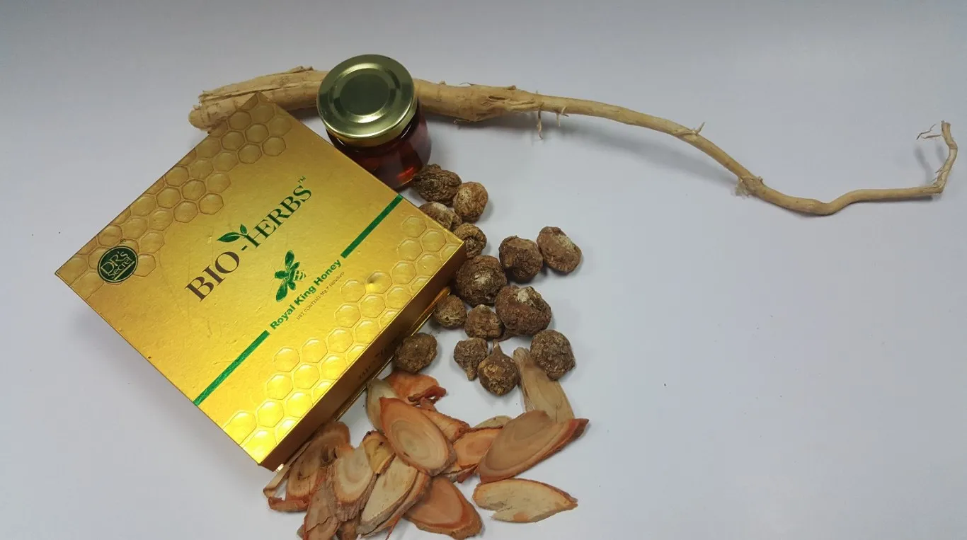 Erkaklar kuchi uchun Qirollik asal Royal King Honey Bio-Herbs#7