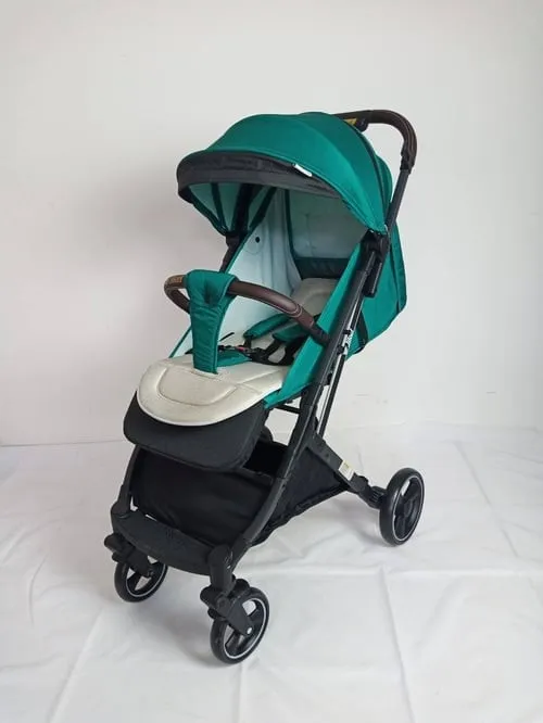 Складная коляска для новорожденных green#2