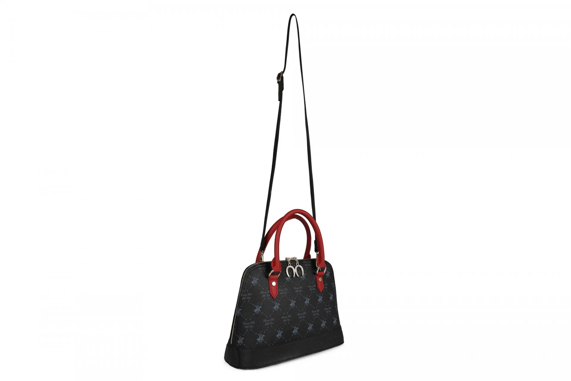 Женская сумка 1097 Черно-красная#4
