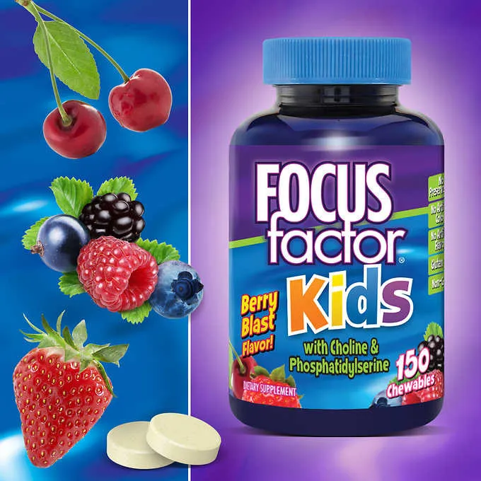 Bolalar uchun vitaminlar Fokus faktor Kids (150 dona)#4
