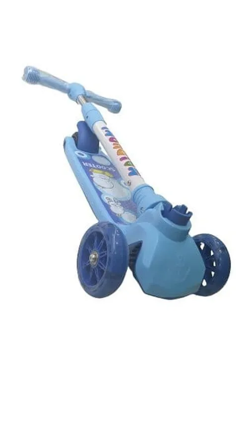 Самокат scooter mini со светящимися колесами blue#4