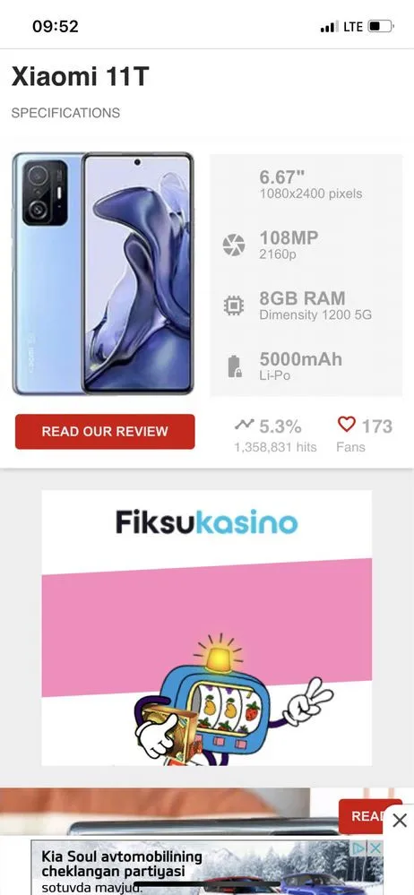 Смартфон Xiaomi 11T 6/128GB#4