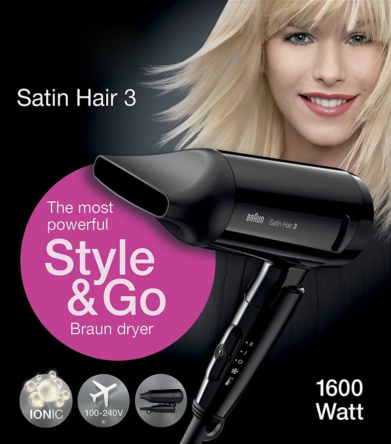 Фен Braun Satin Hair 3 HD350 Style&Go#5