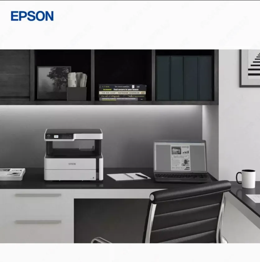 Струйный принтер Epson M2170, черный/белый, A4, AirPrint, Ethernet (RJ-45), USB, Wi-Fi, черный#5
