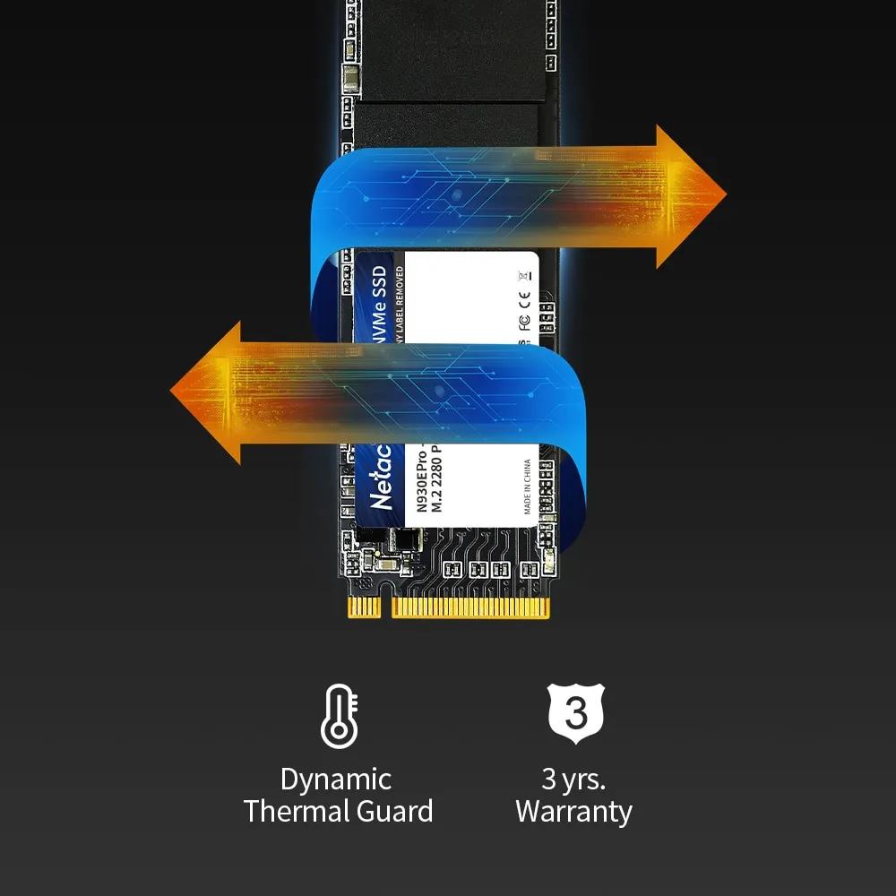 Внутренний накопитель Netac SSD, 128gb, NVMe M.2 2280 PCIe Gen 3x4#5