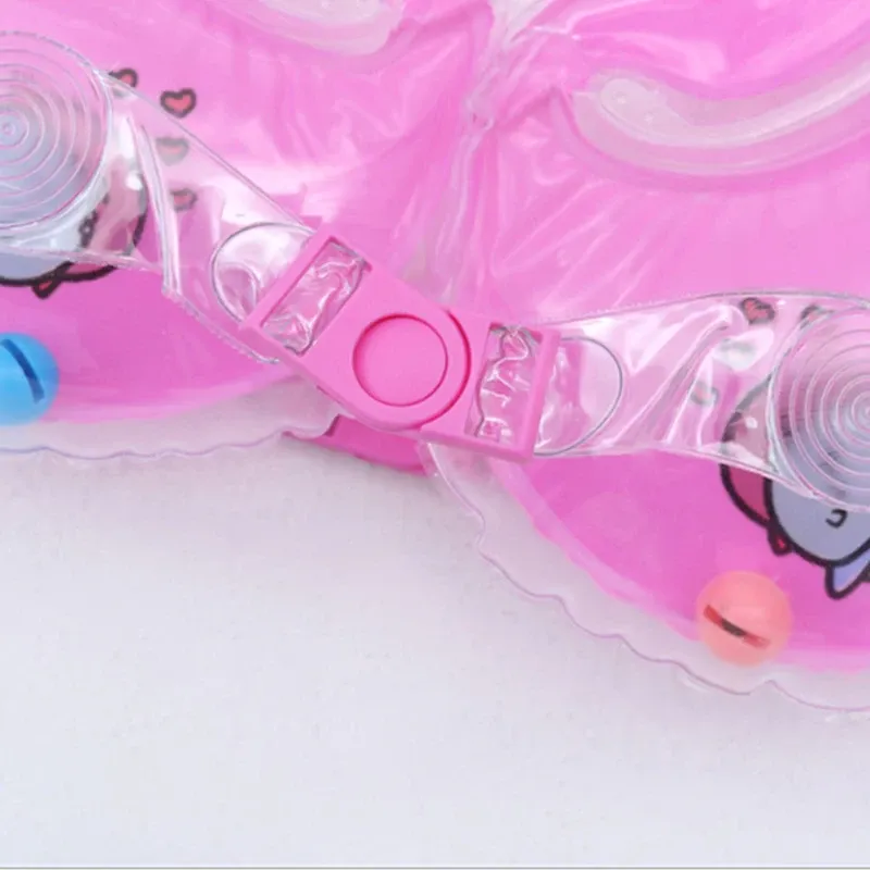 Плавательные Детские аксессуары, кольцо на шею, трубка для безопасности младенцев, круг для купания, надувной фламинго, надувная вода (цвет голубой)#5