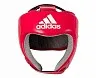 Шлем боксерский adidas Aiba красный + в подарок эластичный бинт YC Support YC-6092#3