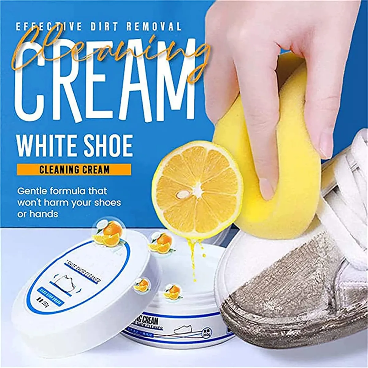 Крем для очистки обуви White shoe cleaner#9