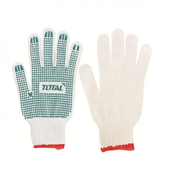 Трикотажные и ПВХ перчатки в горошек TOTAL TSP11102#2