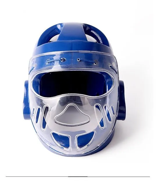 Шлем DAEDO для тхэквондо с пластиковой маской синий + в подарок эластический бинт#2
