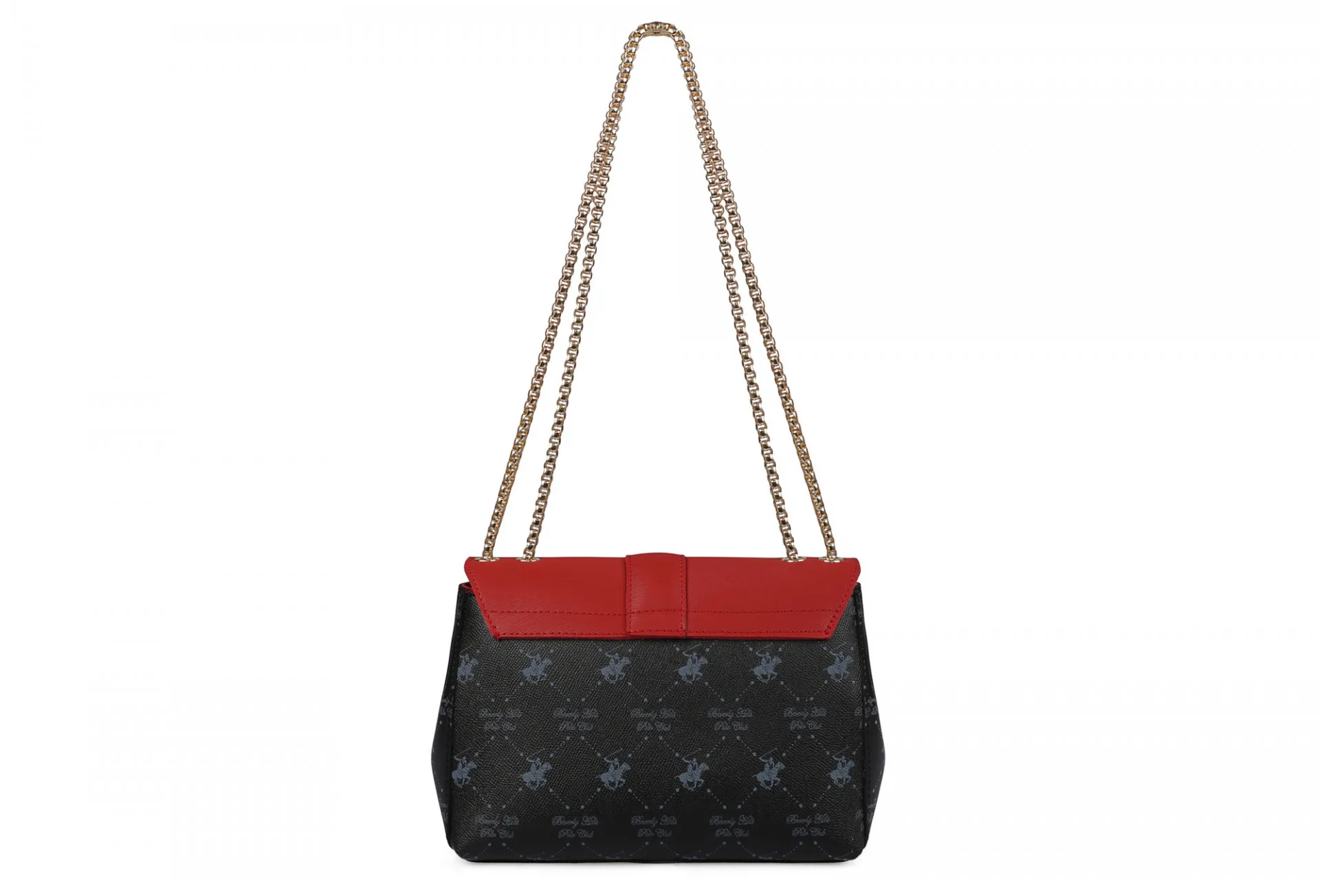 Женская сумка 1091 Черно-красная#3