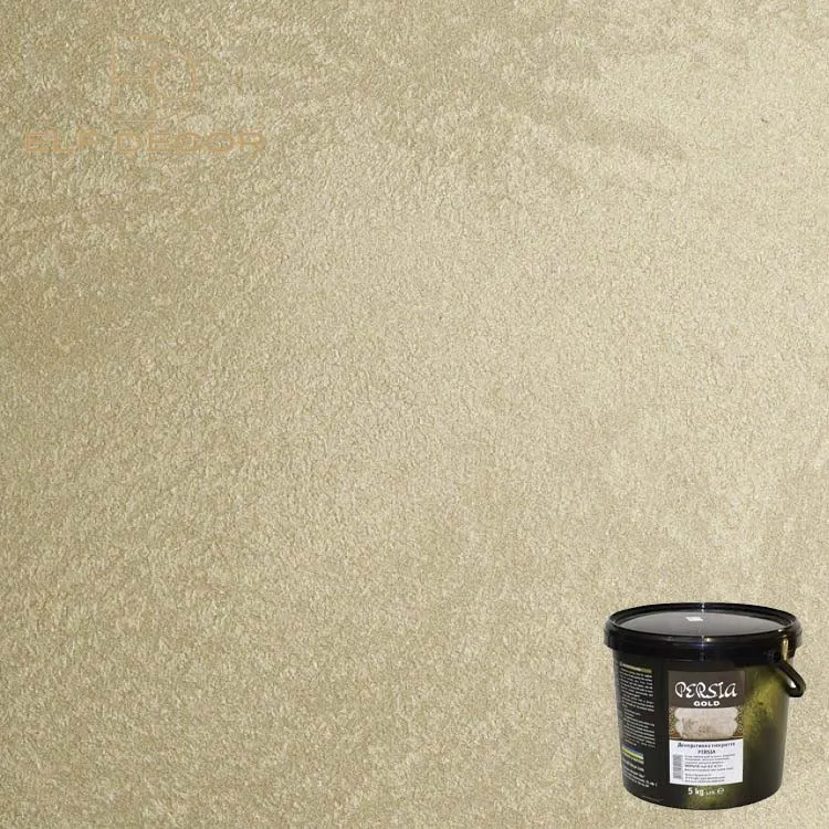 Декоративное покрытие PERSIA Gold, придает стенам нарядный и роскошный вид#4