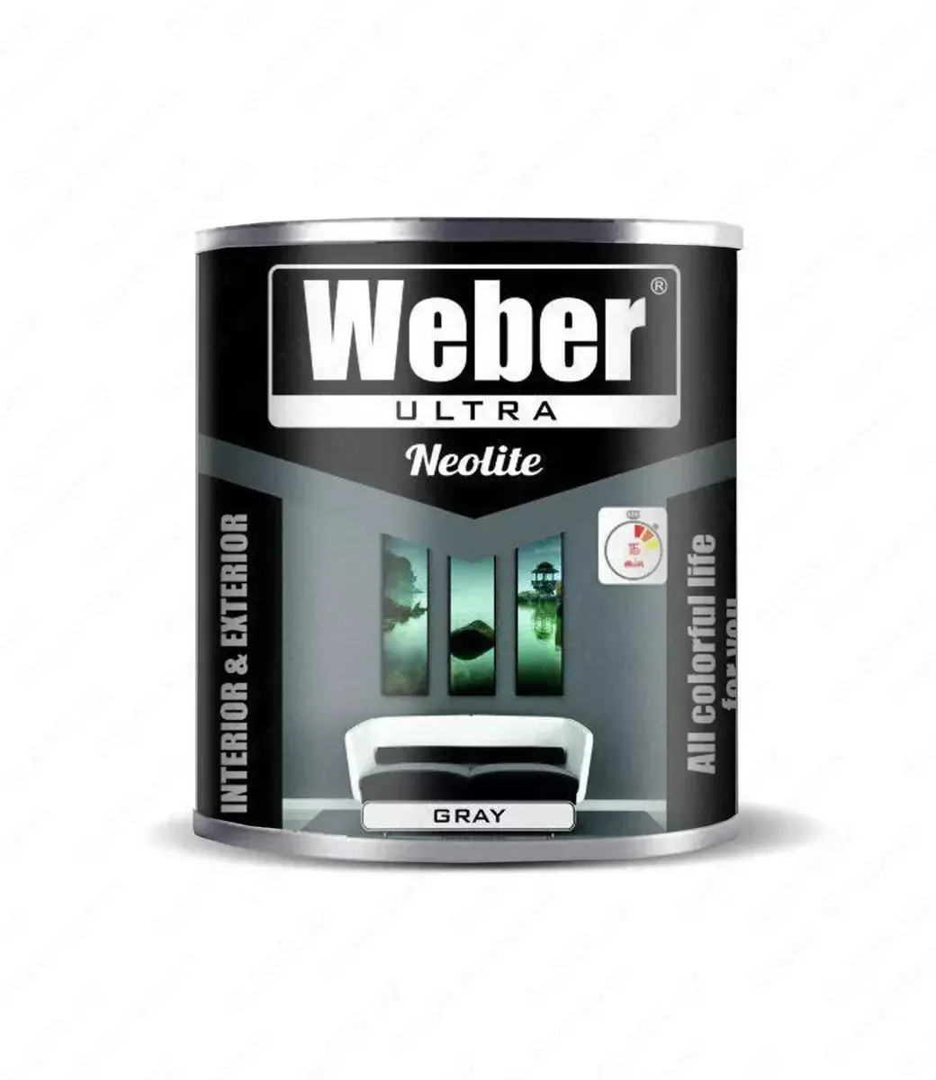 Краска Weber 2.5 кг серая#2