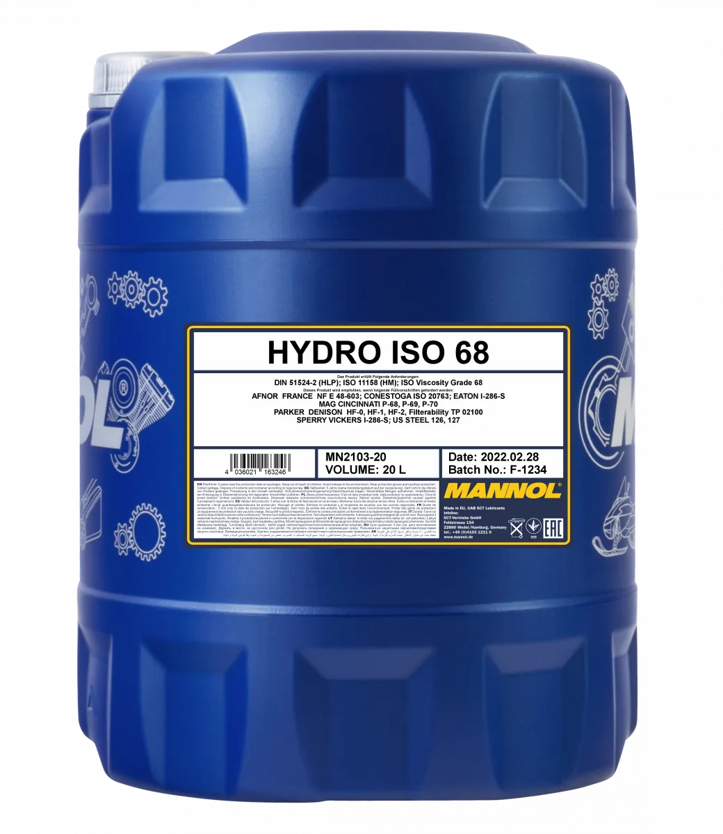 Моторное масло Mannol HYDRO ISO 68 HL#2