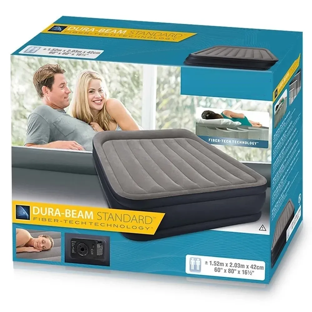 Кровать надувная Intex 64136 Deluxe Pillow Rest 203х152x42 см#8