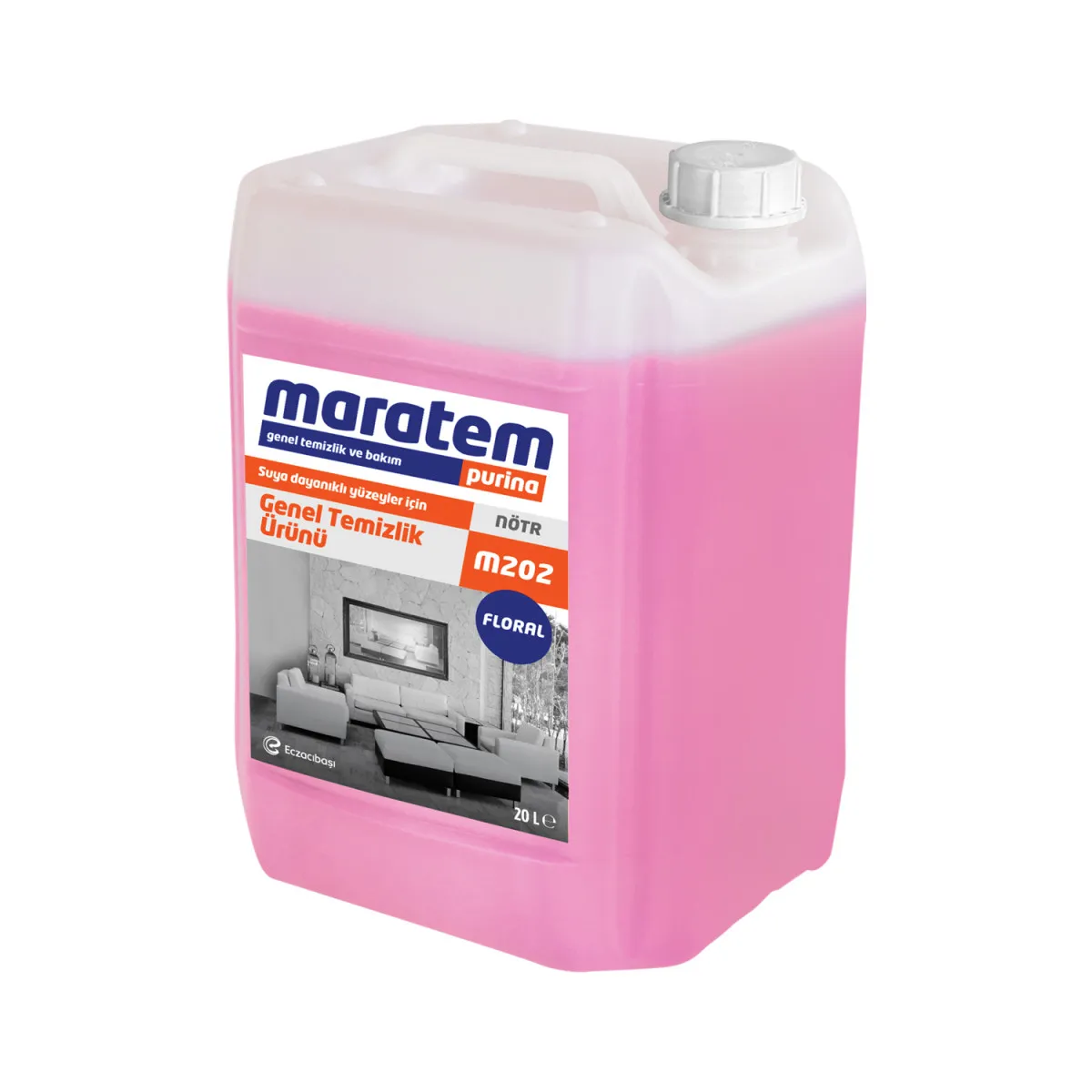 Универсальный очиститель для твердых поверхностей-цветочный Maratem M202 запах 5 л / 20л#2