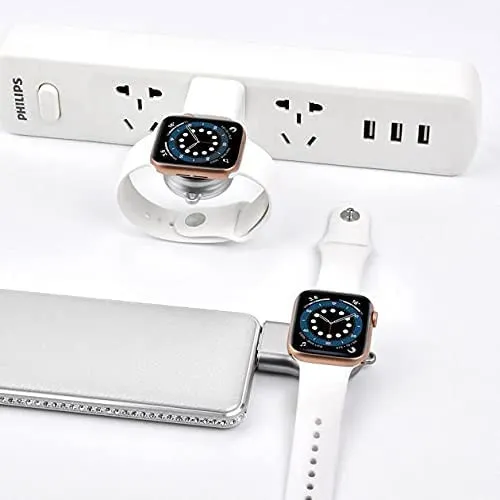 Беспроводная многофункциональная подставка для зарядки через USB для iPhone, Apple Watch и Airpods,Coteetci 3 в 1 Алюминиевая#3