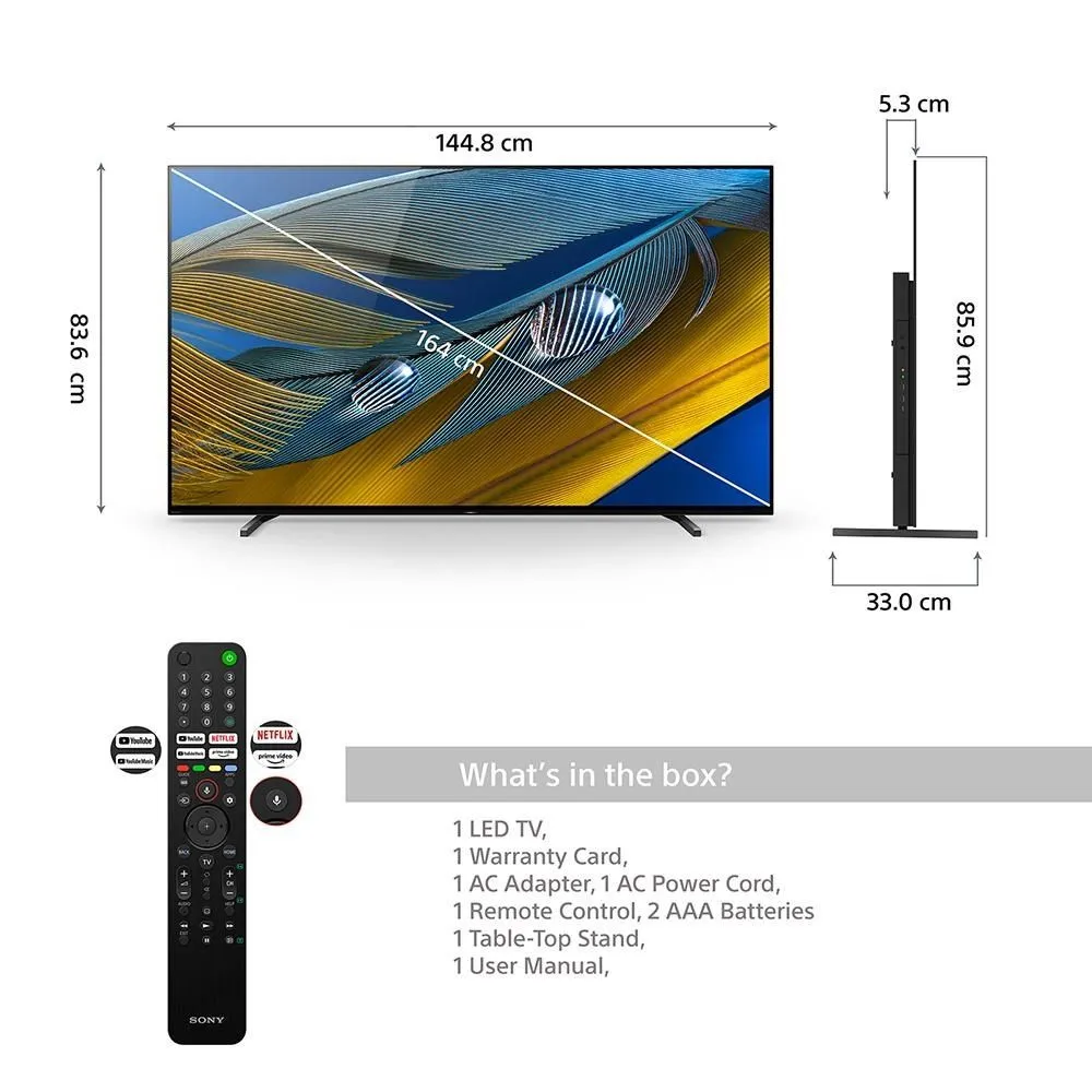 Телевизор Sony 65" 4K OLED Smart TV Wi-Fi Android#4