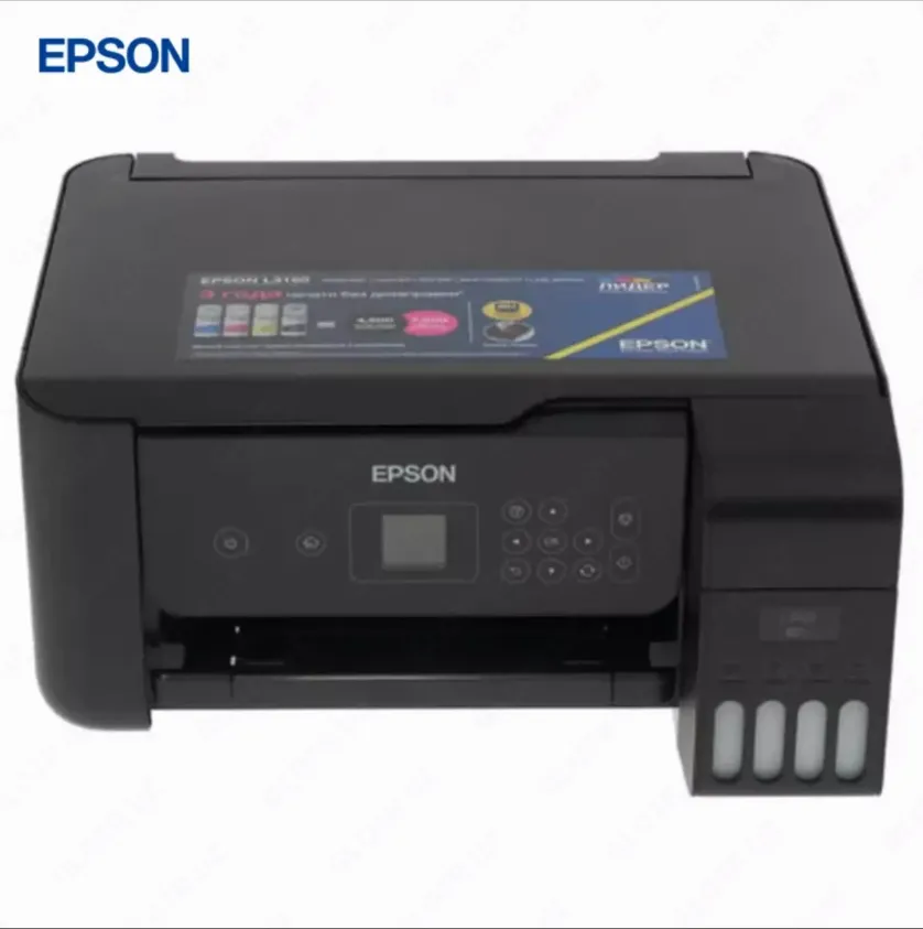 Струйный принтер Epson L3160, цветной, A4, USB, Wi-Fi, черный#4