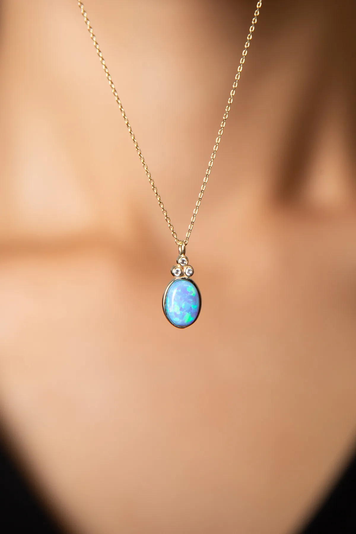 Серебряное ожерелье, модель: камень pp4068 Larin Silver#3