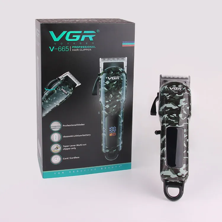 Профессиональная Электрическая беспроводная машинка для стрижки волос VGR V-665#2