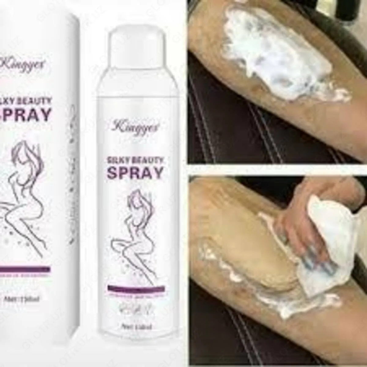 Tuk va junlarni to'kish uchun "Silky Beauty Spray" depilatsiya spreyi#2
