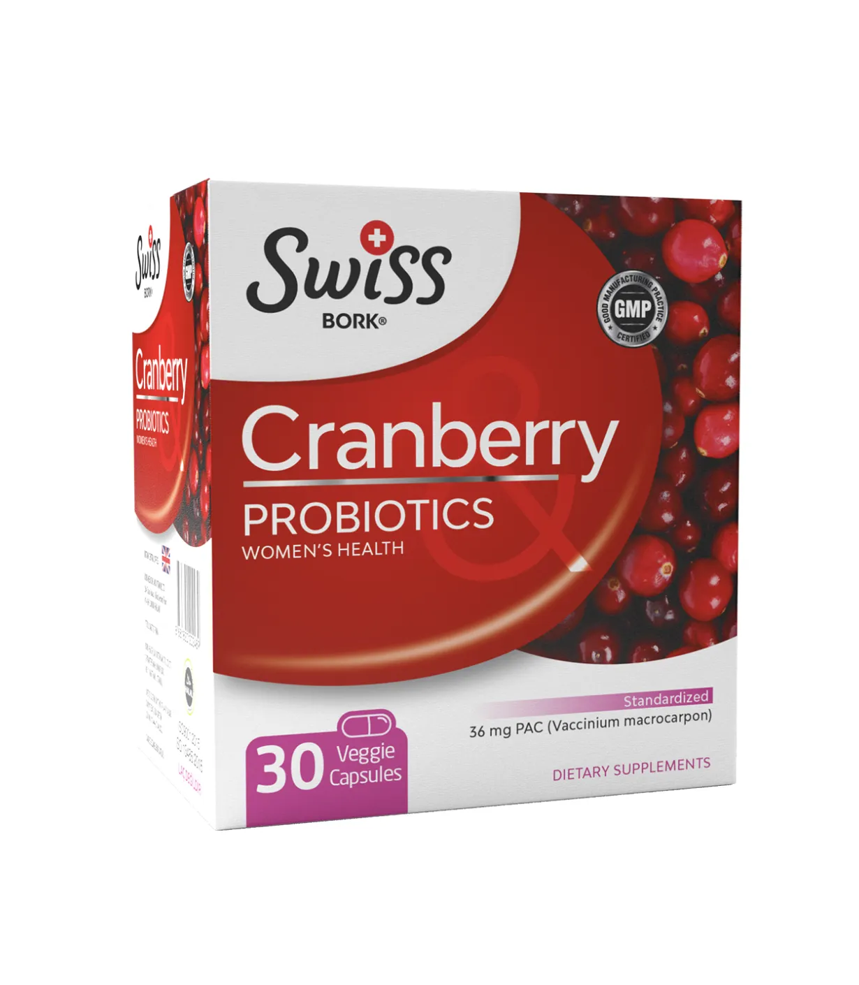 Капсулы для похудения Swiss BORK, Пробиотики с клюквой и Д-маннозой для женщин, 30 шт#2