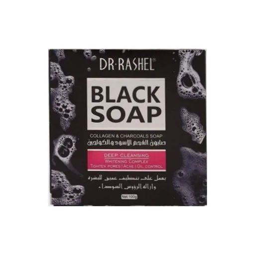 Чёрное мыло Коллаген и Уголь Dr. Rashel#5