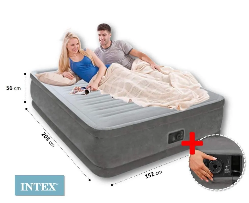 Кровать надувная Intex 64418, 203 x 152 x 56 см#7