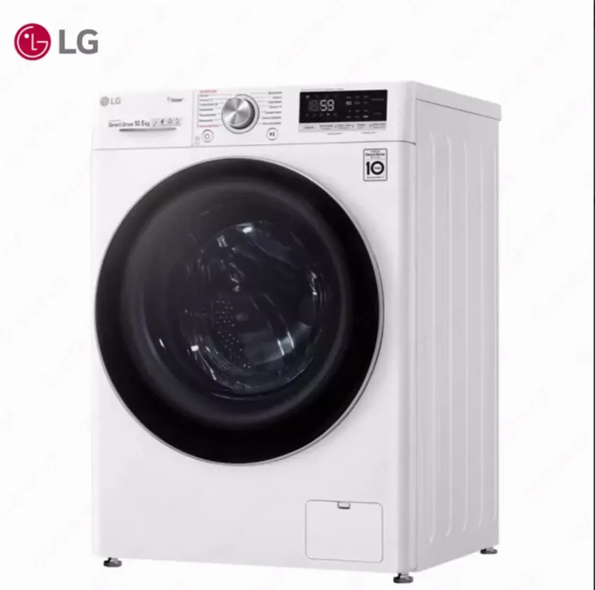 Стиральная машина автомат LG TW4V7RW1W 10.5 кг, Steam+,TurboWash, AI DD, Белый#3