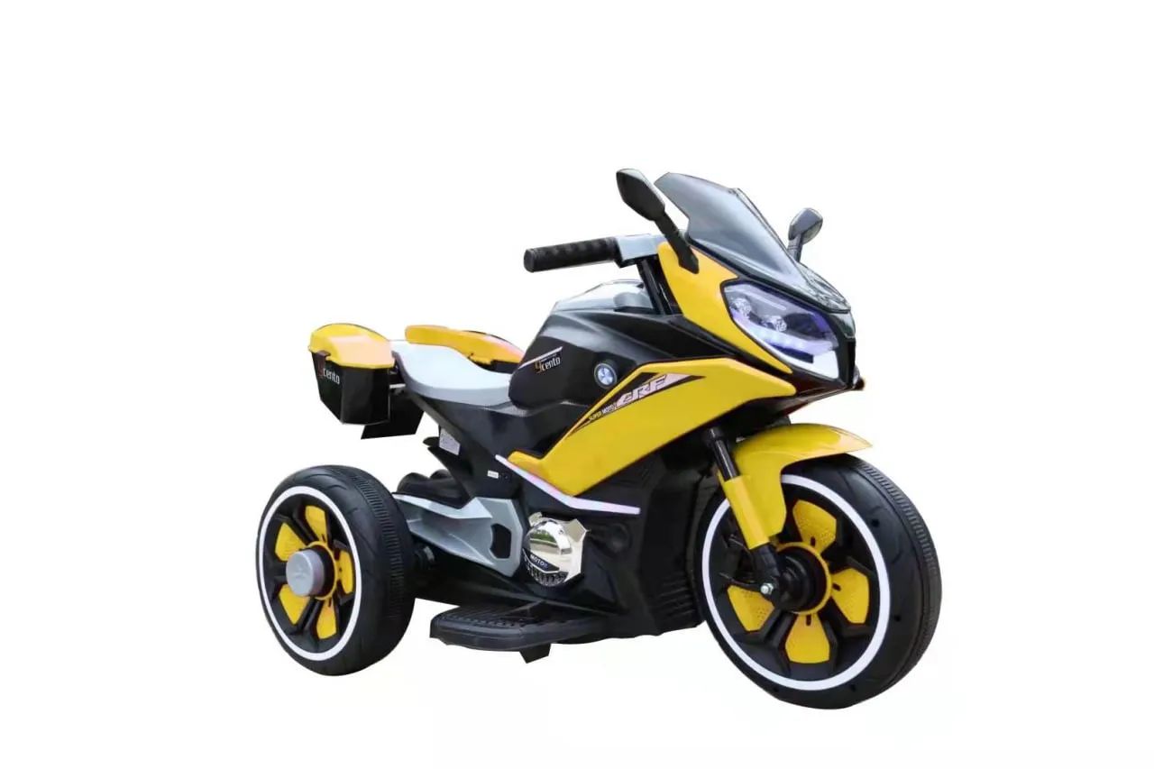 Электрический мотоцикл для детей FB-618 (цвет желтый)#3