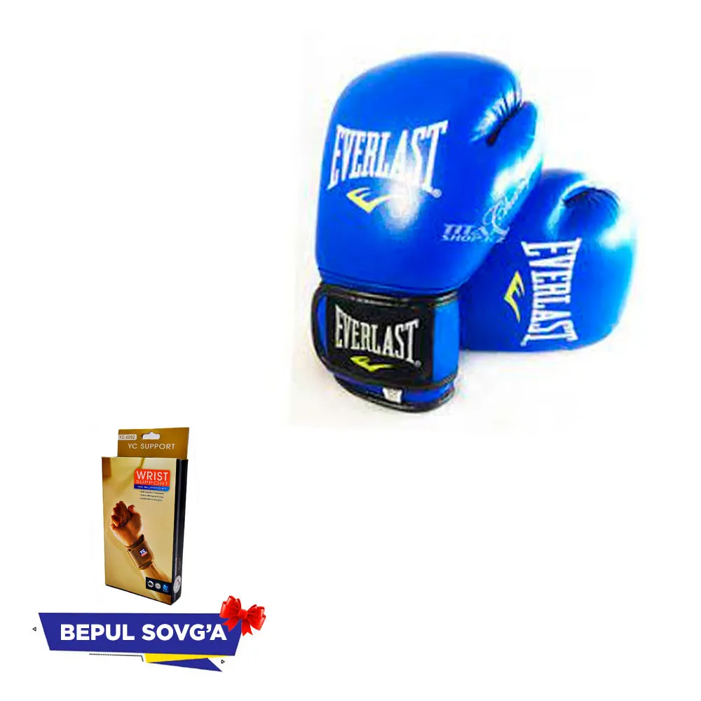 Боксерские перчатки Everlast 6 oz + в подарок эластичный бинт YC Support YC-6092#1