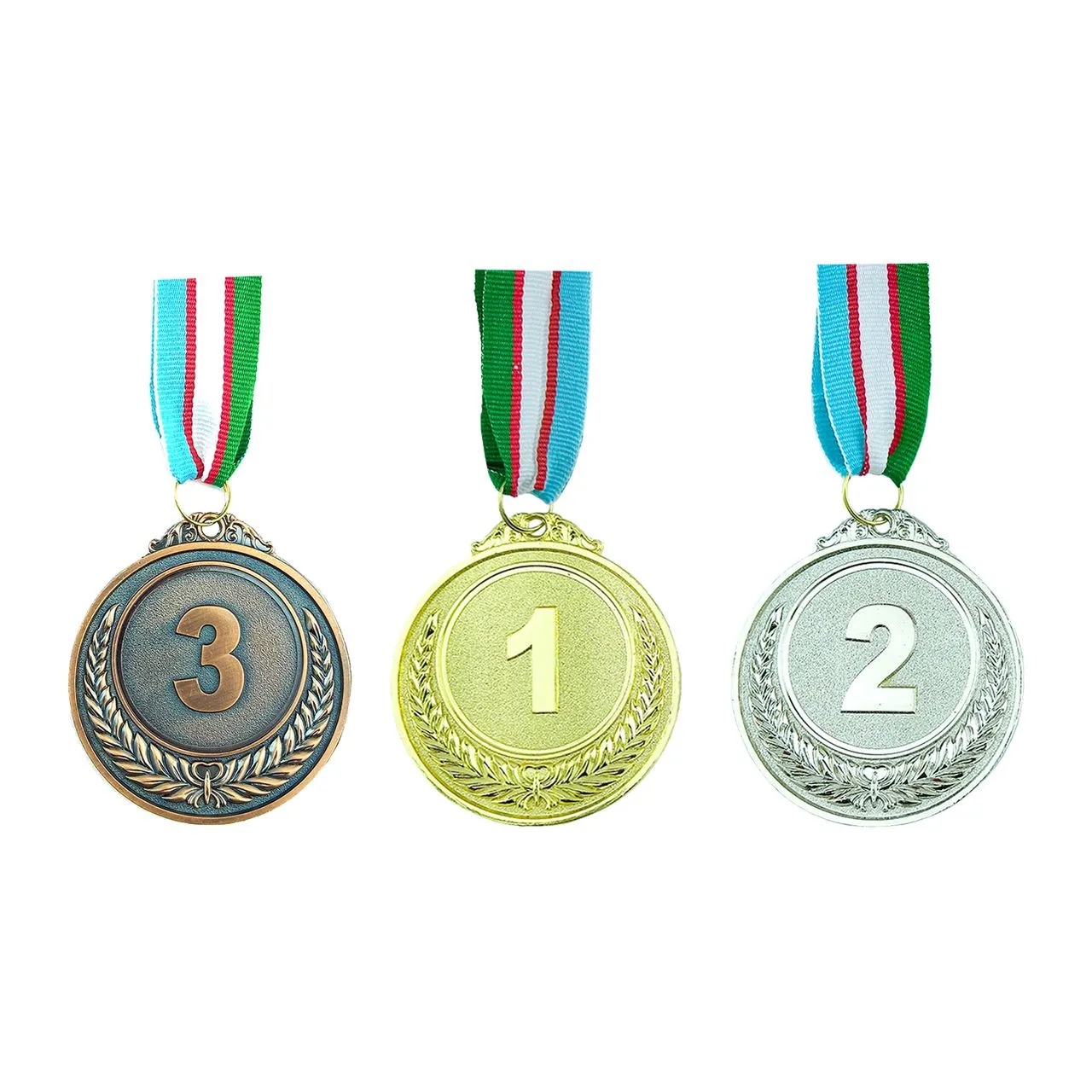 Медаль UZBEKISTAN круглая, серебряная#2