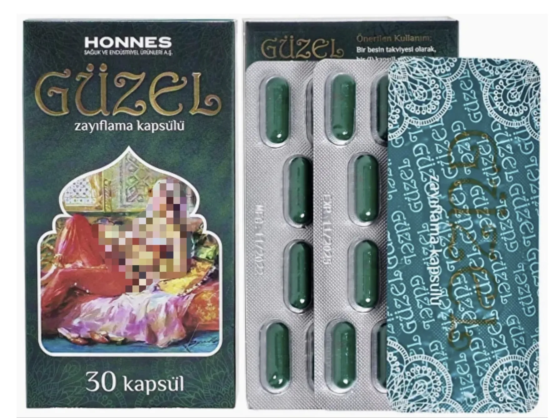 Guzel-Turkiya kilo yo'qotish uchun kapsulalar 30 kapsula (tabiiy)#7