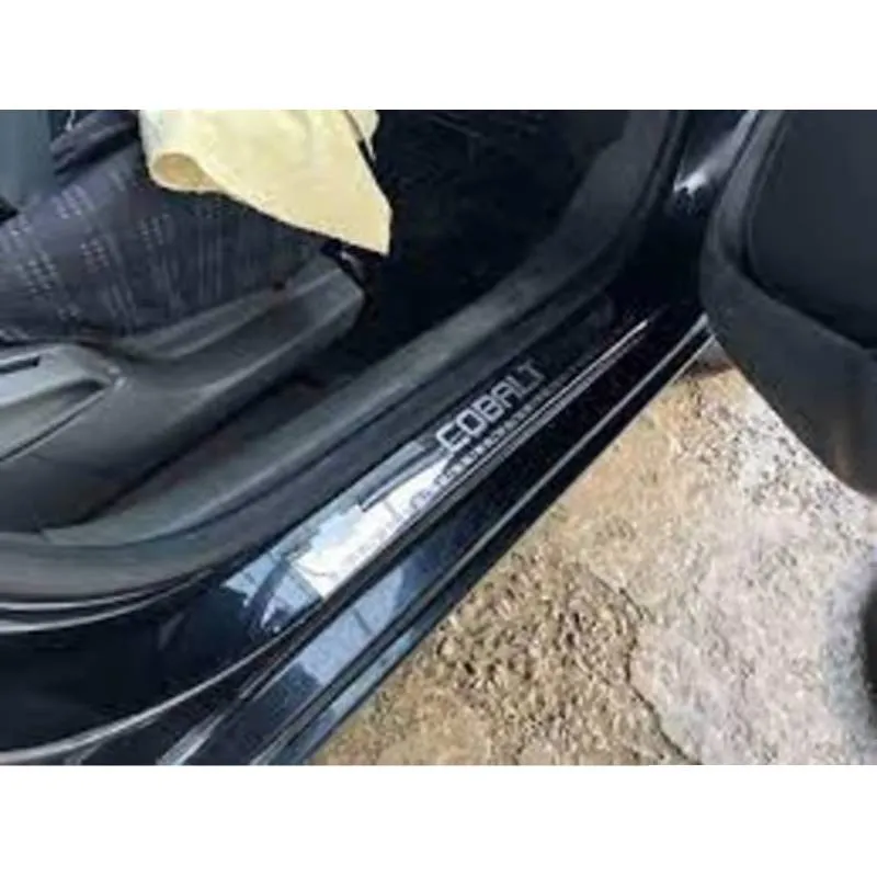 Автомобильные накладки на пороги для Шевроле Кобольт (COBOLT) цвет мокрый асфальт#2