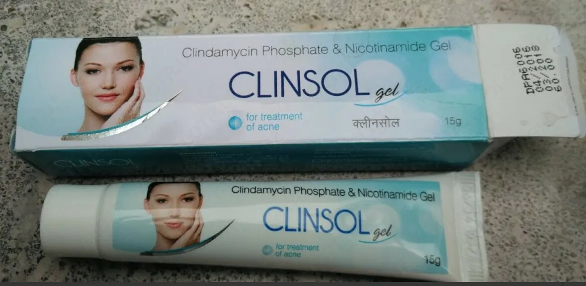 Clinsol gel akne uchun (klindamitsin fosfat va nikotinamid)#2