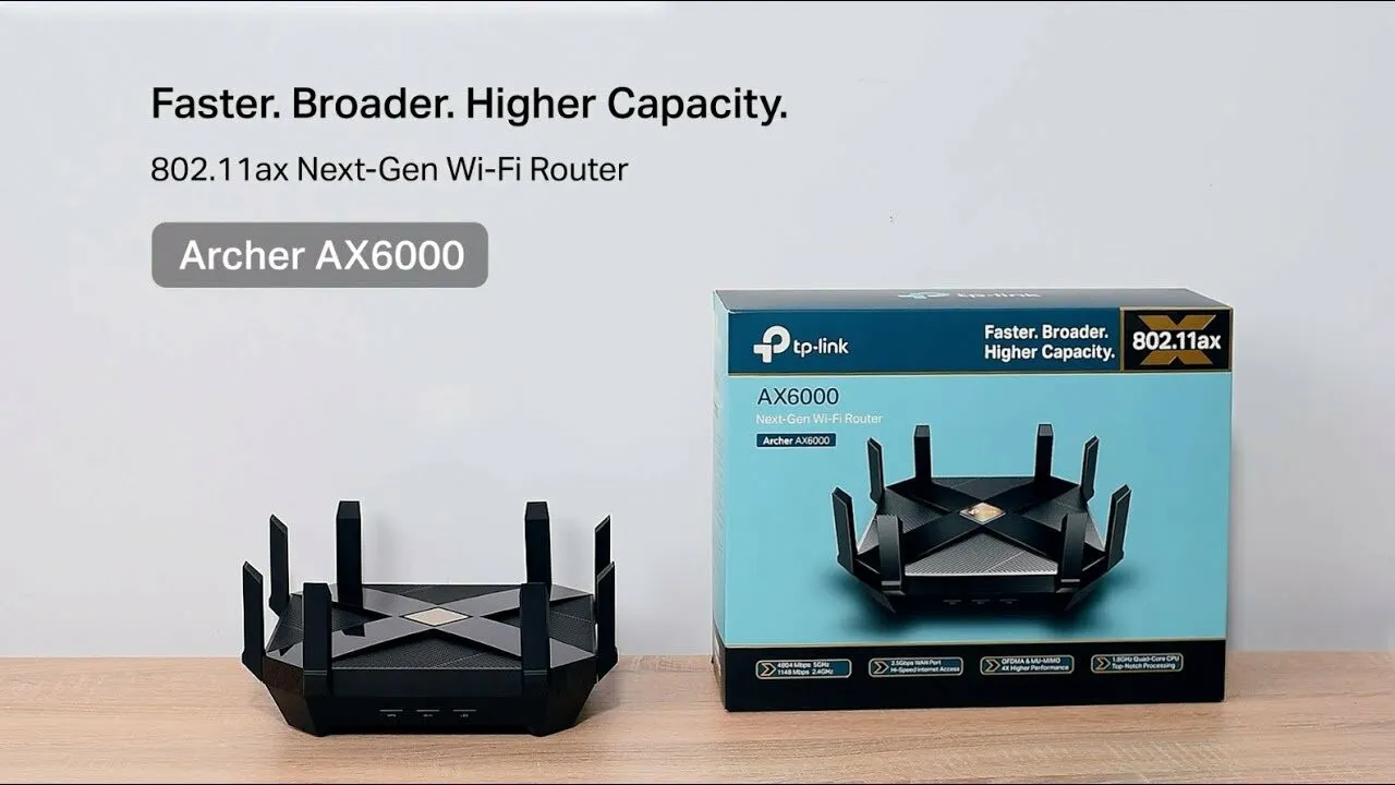 Wi-Fi роутер TP-LINK Archer AX6000 Двухдиапазонный гигабитный Wi‑Fi 6 роутер#9