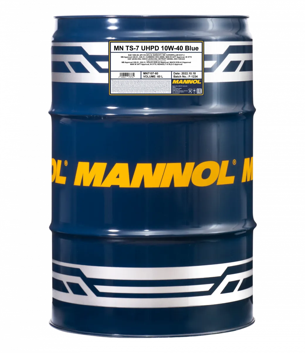 Моторное масло Mannol ts-7 uhpd 10W-40 Blue#2