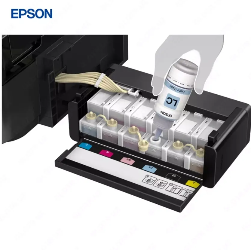 Струйный принтер Epson L850, цветная, A4, 38 стр/мин (цветн. А4), USB, черный#5