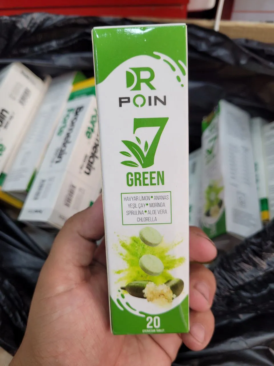 Dr Poin 7 Зеленые шипучие таблетки для похудения#2