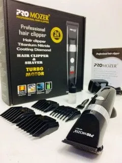 Профессиональная машинка для стрижки волос Pro Mozer MZ-9831 (4 насадки ) c регулировкой длины стрижки LCD-дисплей Черная#4