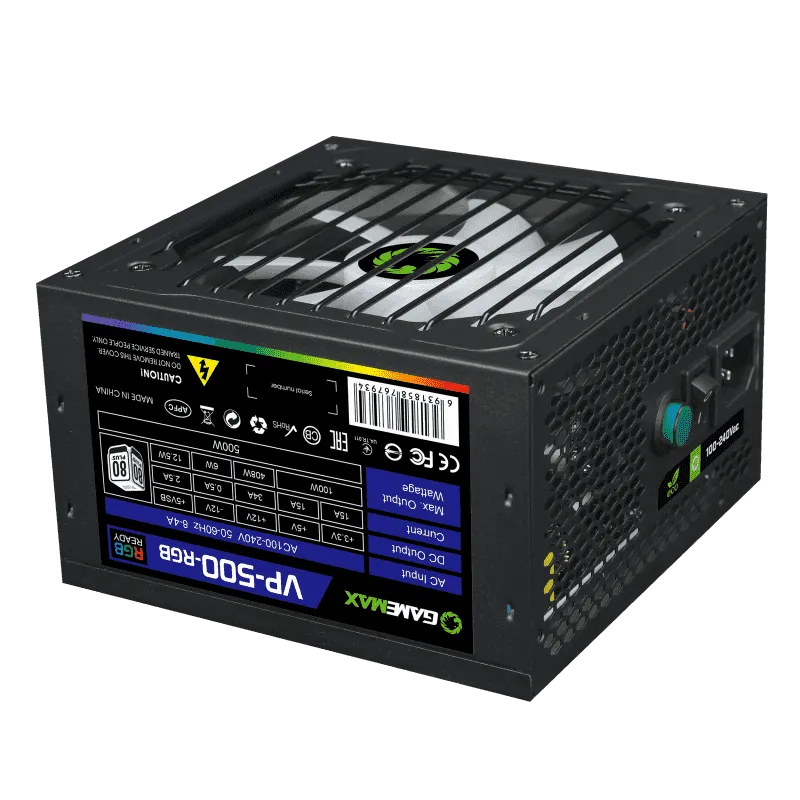 Блок питания GameMax VP-500-RGB 500W 80-PLUS#5