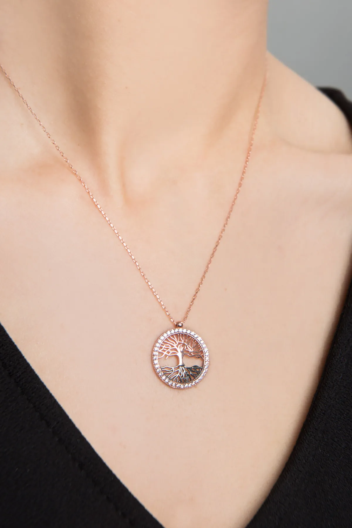 Серебряное ожерелье с дизайном дерева жизни pp2345 Larin Silver#4
