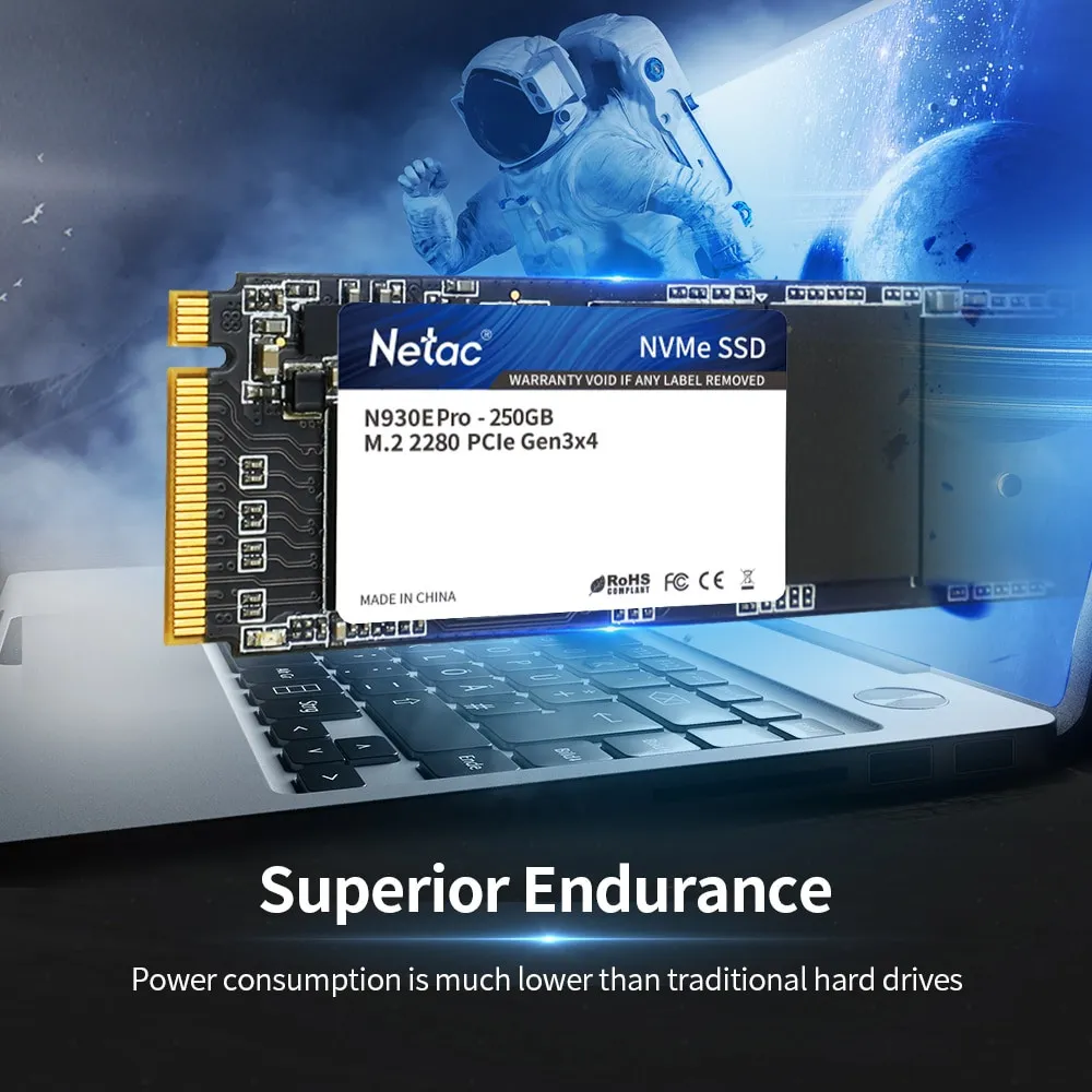 Внутренний накопитель Netac SSD, 128gb, NVMe M.2 2280 PCIe Gen 3x4#7