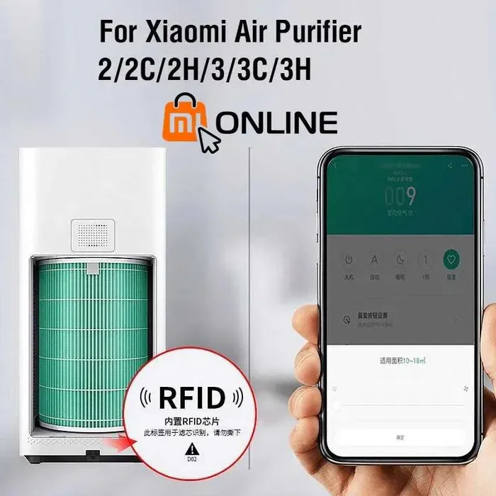 Havo tozalagich uchun filtr Xiaomi Mi Air Purifier 2, 2S, 3, 3C, 3H#4
