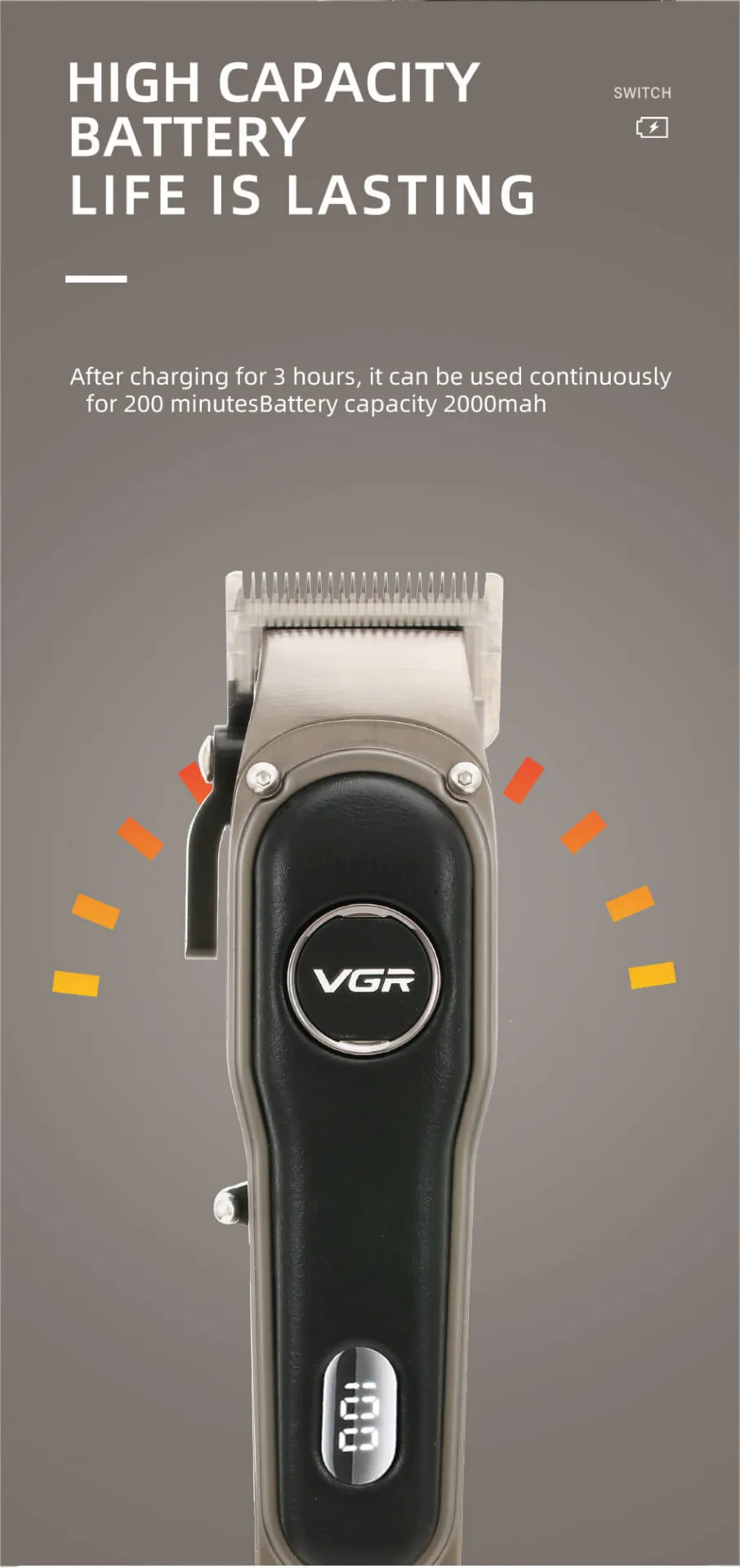 Высококачественный комплект для стрижки волос парикмахера vgr V-673#8