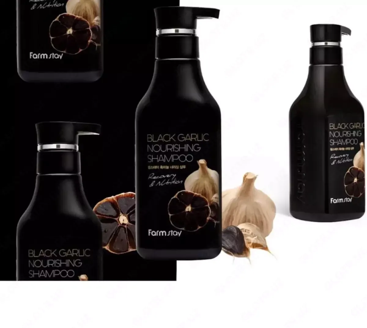 Шампунь 'Farm Stay Black Garlic Nourishing Shampoo' с экстрактом черного чеснока, 530мл#3