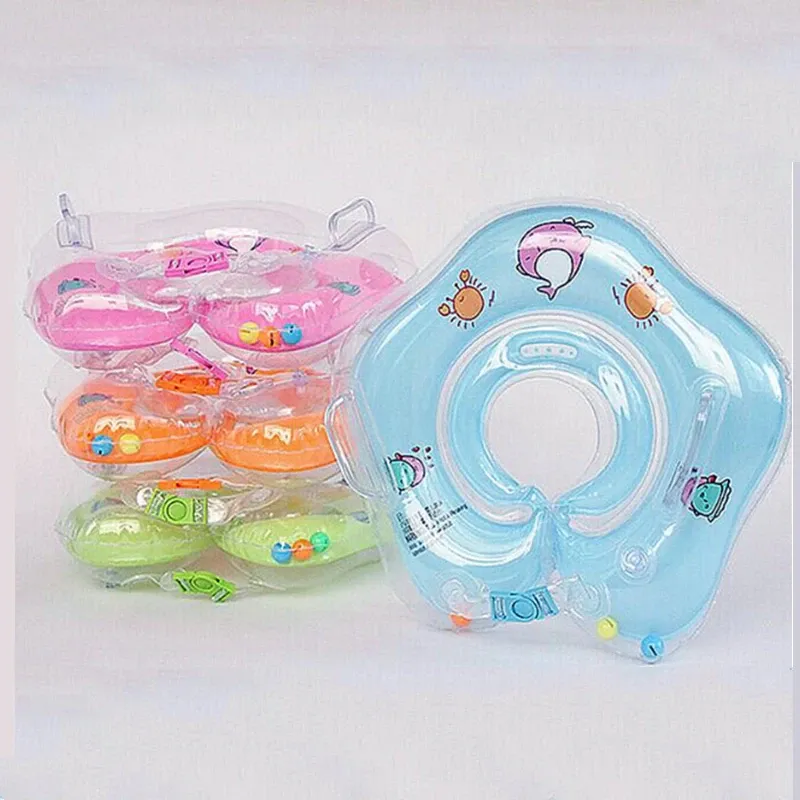 Плавательные Детские аксессуары, кольцо на шею, трубка для безопасности младенцев, круг для купания, надувной фламинго, надувная вода (цвет розовый)#2